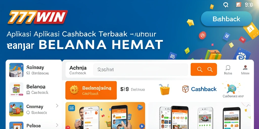 Antarmuka aplikasi 777WIN yang sederhana dan menarik untuk Cashback.