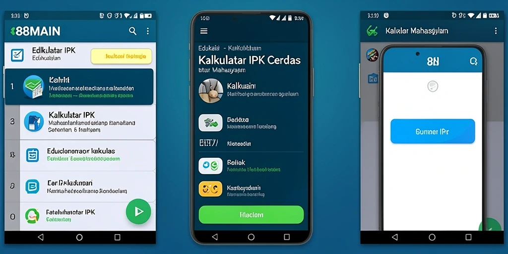 Antarmuka pengguna 88MAIN yang sederhana dan fungsional.