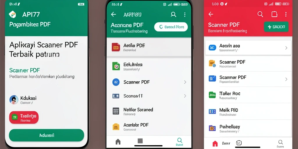 Antarmuka pengguna API77 yang sederhana dan fungsional untuk Scanner PDF.