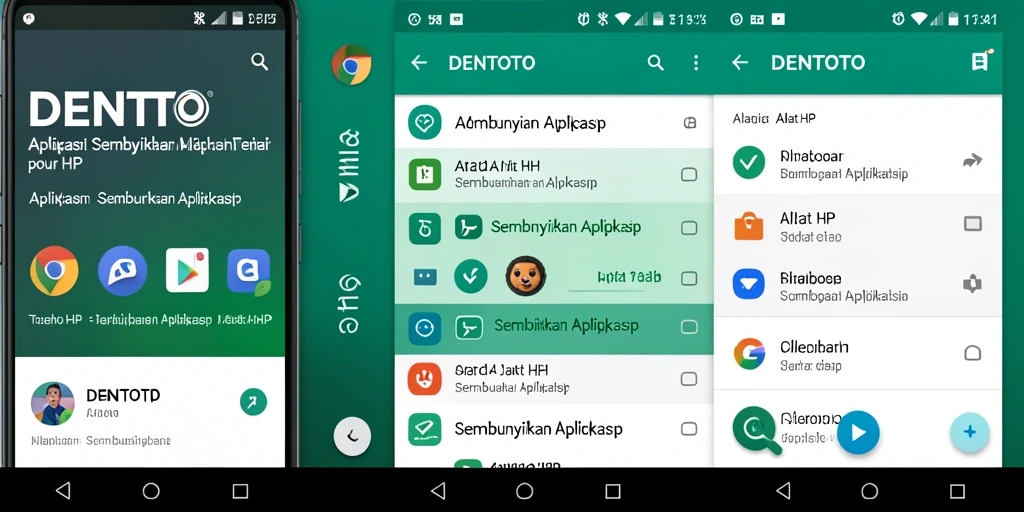 Tampilan antarmuka DENTOTO yang sederhana dan mudah digunakan.