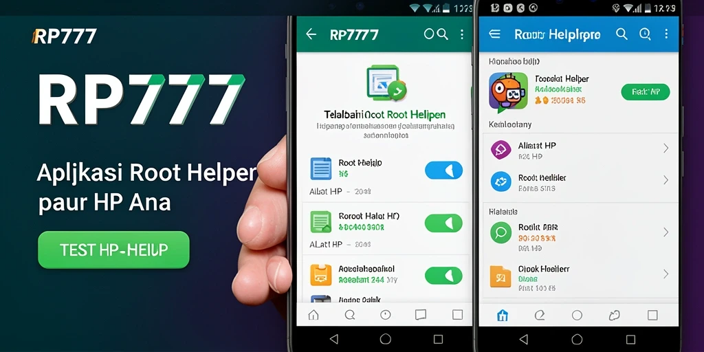 Screenshot RP777 menampilkan interface pengguna yang sederhana dan intuitif.
