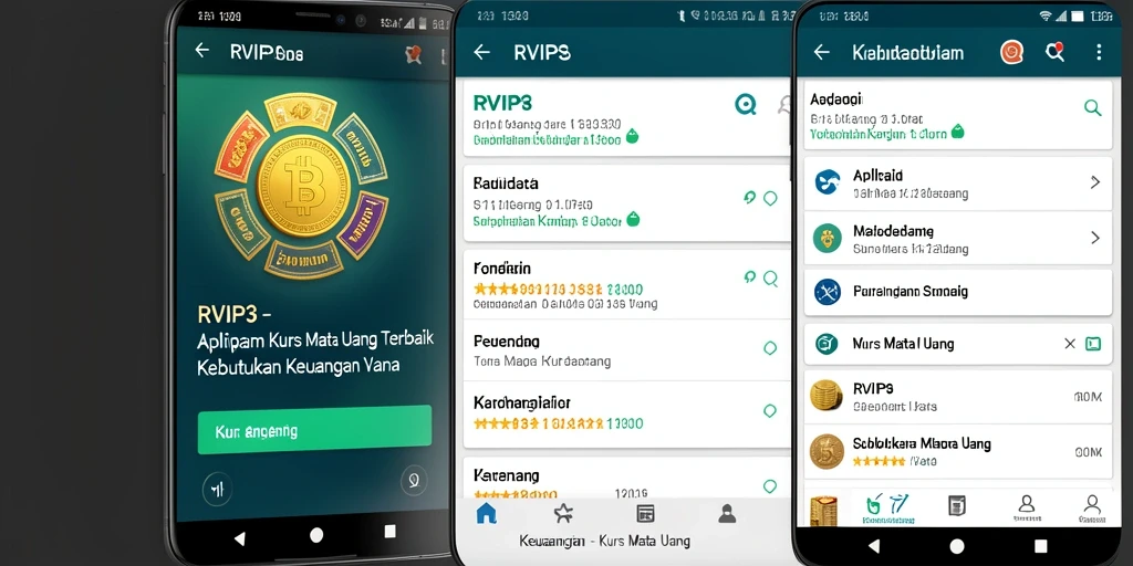 Antarmuka RVIP3 menampilkan grafik dan informasi kurs mata uang secara jelas.