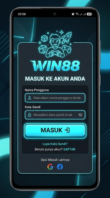 Masuk Akun win88 di APK Android Anda